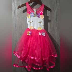 Pink Poppy Hot Pink  Unicorn Kids Costum